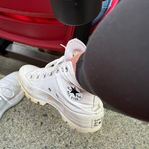 Classic white High-Top Converse Sneakers